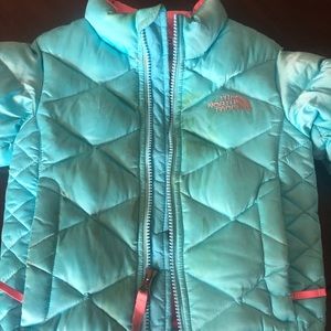 Girls 3T The North Face puffer jacket / coat